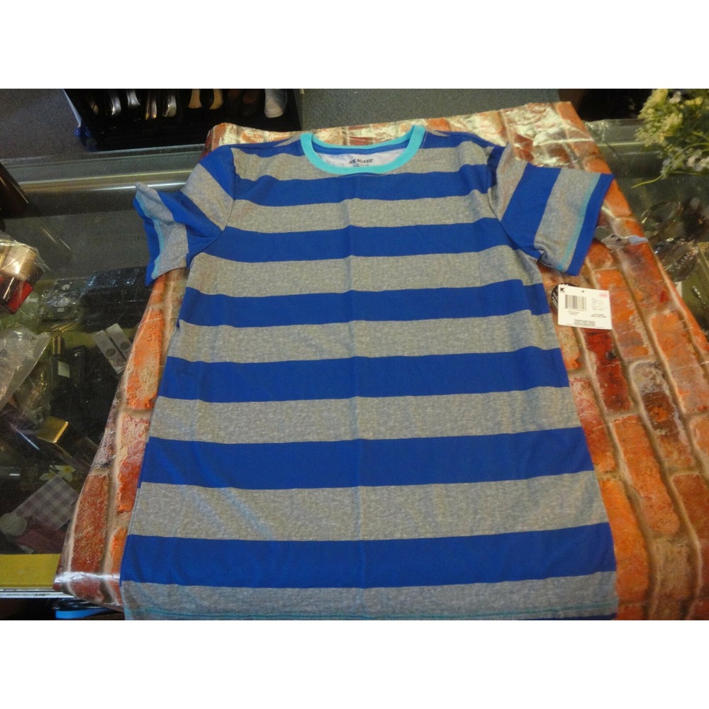 Joe Boxer Boys XL 14-16 T-shirt blue gray short sleeve NWT